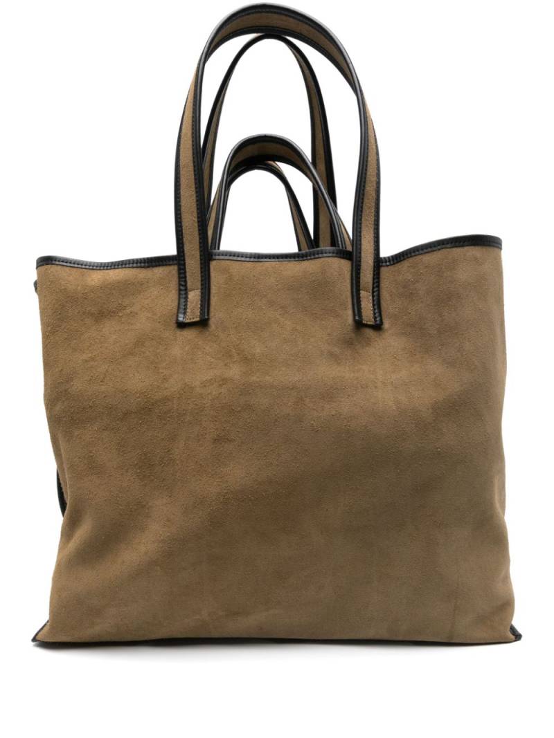 KASSL Editions suede tote bag - Brown von KASSL Editions