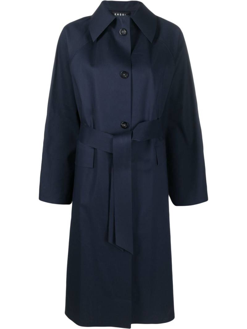 KASSL Editions tied-waist trench coat - Blue von KASSL Editions