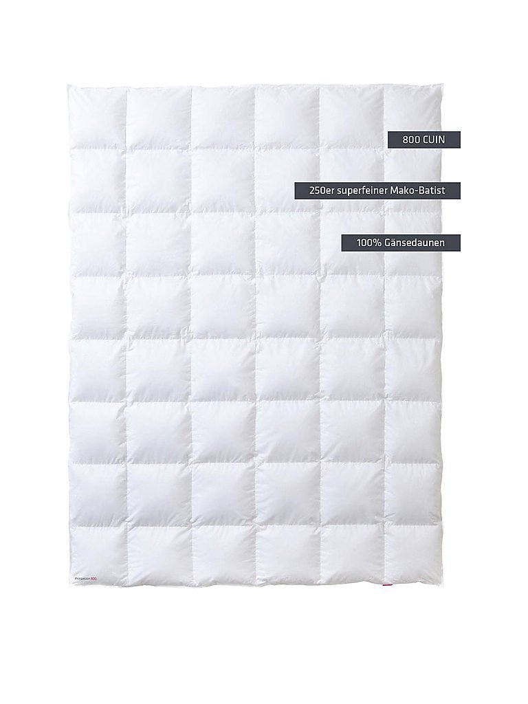 KAUFFMANN Kassettendecke Prinzessin 800 140x200cm (480g Warm) weiss von KAUFFMANN