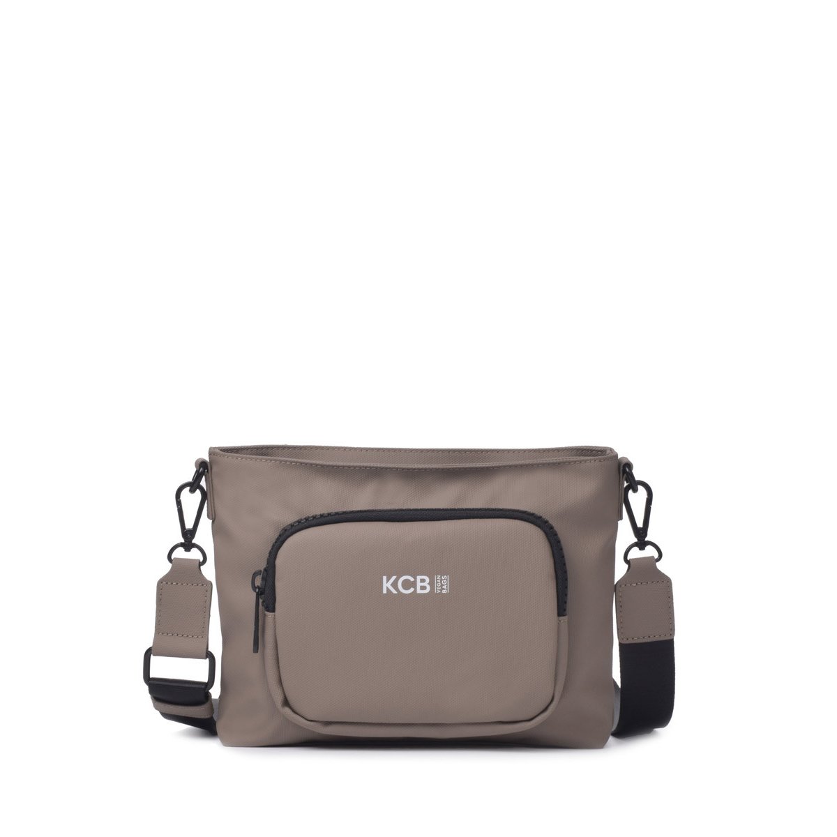 Mittelgrosse Umhängetasche Cube, Taupe von KCB