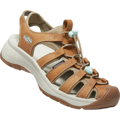 KEEN Damen Astoria West Leather - braun (Grösse: US-W 10.5) von KEEN