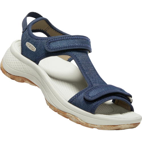 KEEN Trekkingsandalen Damen Astoria West T-Strap - blau (Grösse: US-W 8 (38-39)) von KEEN