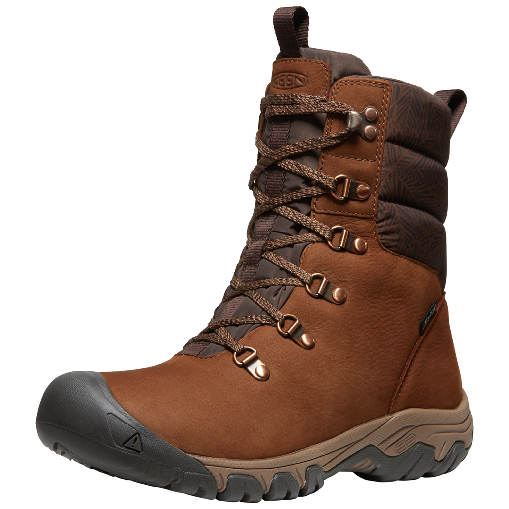 KEEN Damen Multifunktionsschuhe W Greta Boot WP, Braun, aus wasserdichtem Leder von KEEN