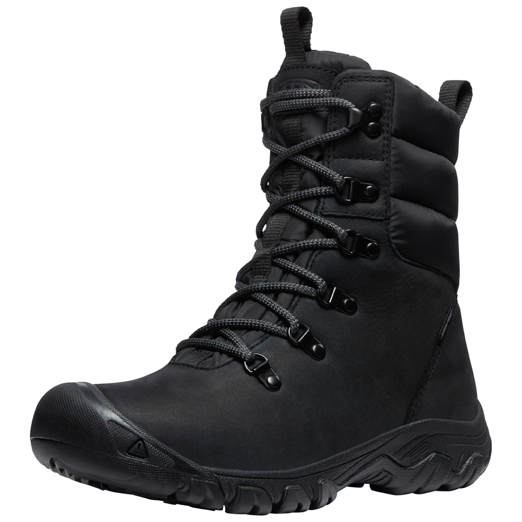 KEEN Damen Multifunktionsschuhe W Greta Boot WP, Schwarz, aus wasserdichtem Leder von KEEN