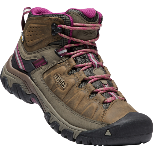 KEEN Wanderschuh Damen Targhee III Mid WP - rot (Grösse: US-W 6.5 (37)) von KEEN