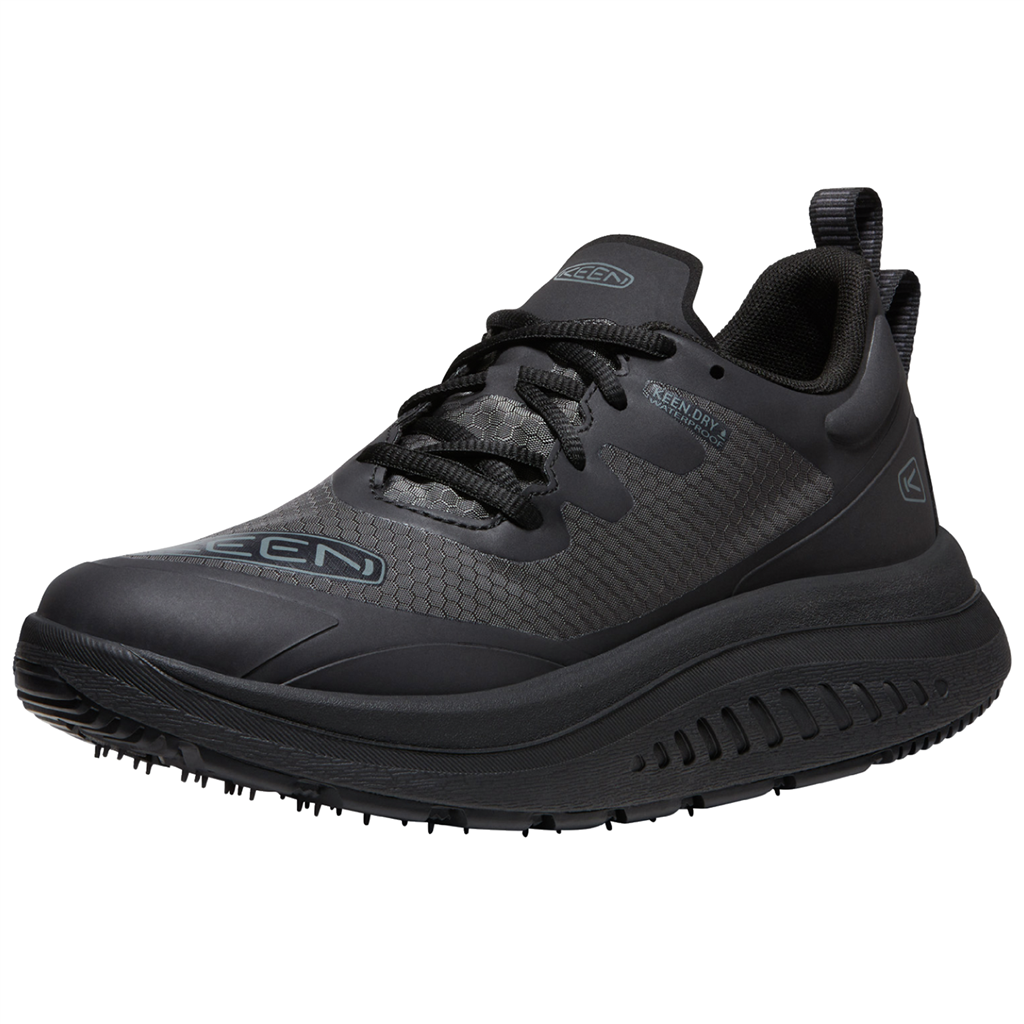 KEEN Damen Walkingschuhe W WK400 WP, Schwarz, aus atmungsaktivem Mesh von KEEN