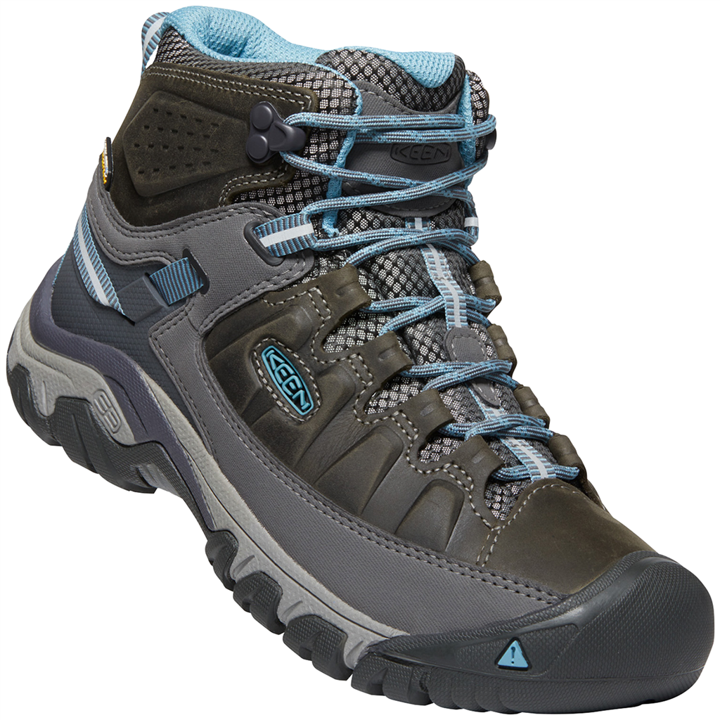 KEEN Damen Wander-/Trekkingschuhe halbhoch W Targhee III Mid WP, Grau, aus wasserdichtem Leder von KEEN