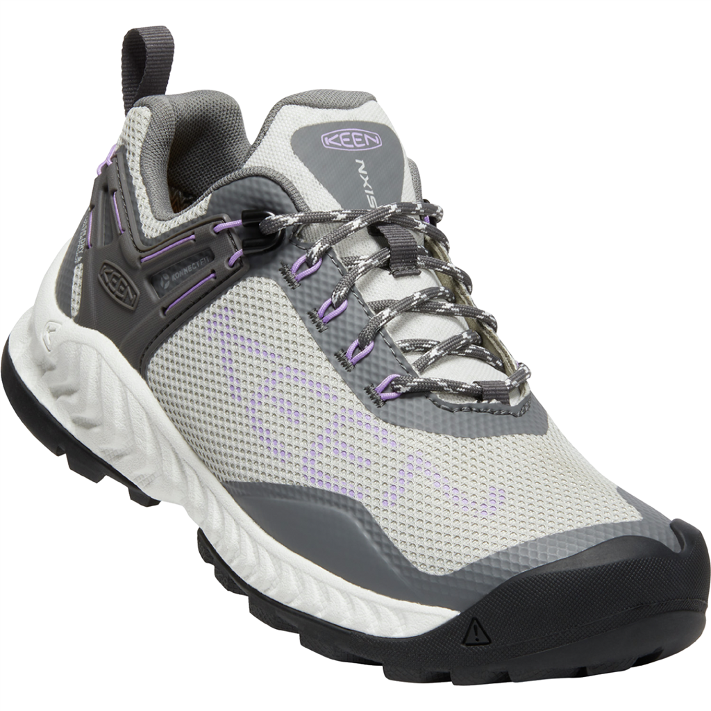 KEEN Damen Wander-/Trekkingschuhe tief W Nxis Evo WP, Grau, aus atmungsaktivem Mesh von KEEN