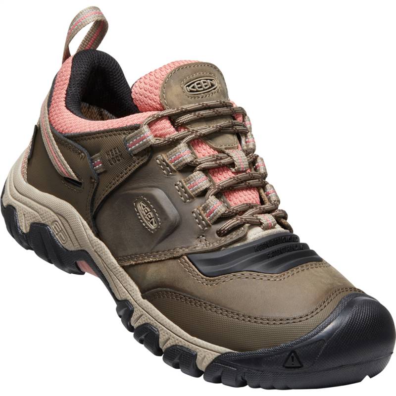 KEEN Damen Wander-/Trekkingschuhe tief W Ridge Flex WP, Braun, aus wasserdichtem Leder von KEEN