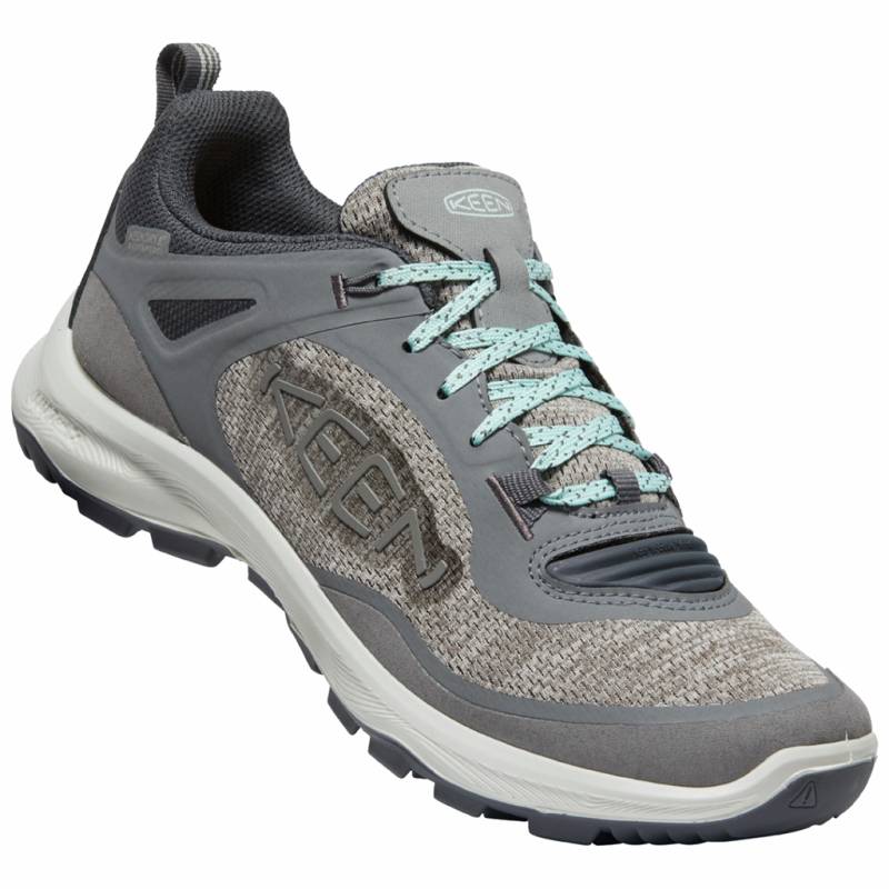 KEEN Damen Wander-/Trekkingschuhe tief W Terradora Flex WP, Grau, aus atmungsaktivem Mesh von KEEN