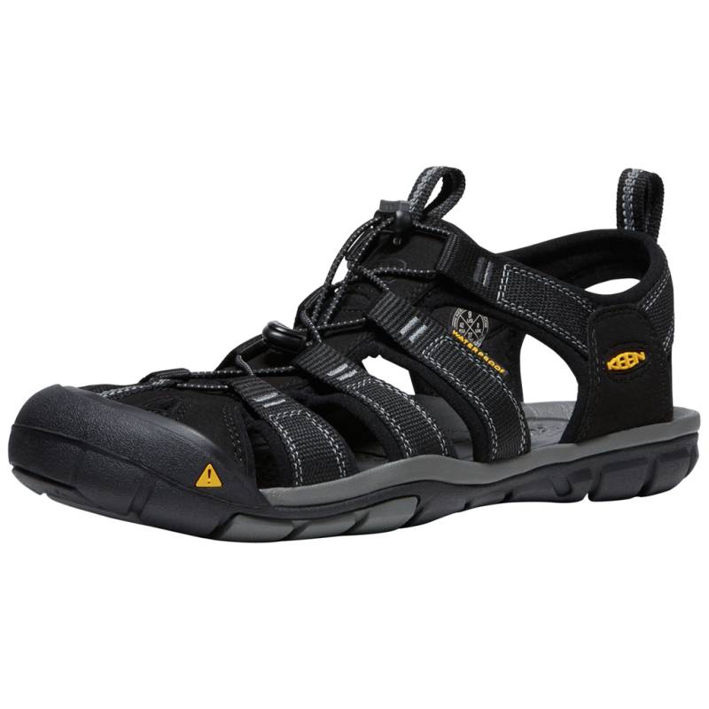 KEEN Herren Trekkingsandalen M Clearwater CNX, Schwarz, aus Polyester von KEEN