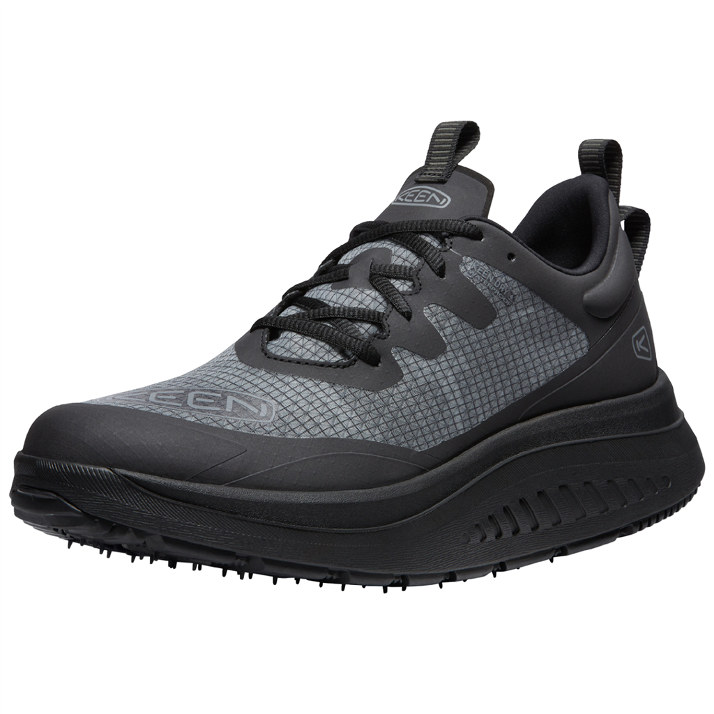 KEEN Herren Walkingschuhe M WK400 WP, Schwarz, aus atmungsaktivem Mesh von KEEN