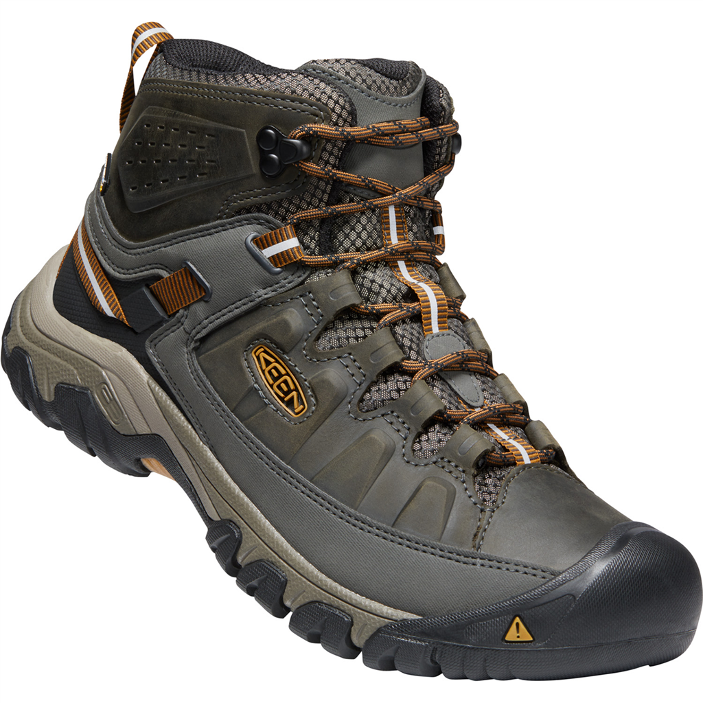 KEEN Herren Wander-/Trekkingschuhe halbhoch M Targhee III Mid WP, Grün, aus wasserdichtem Leder von KEEN