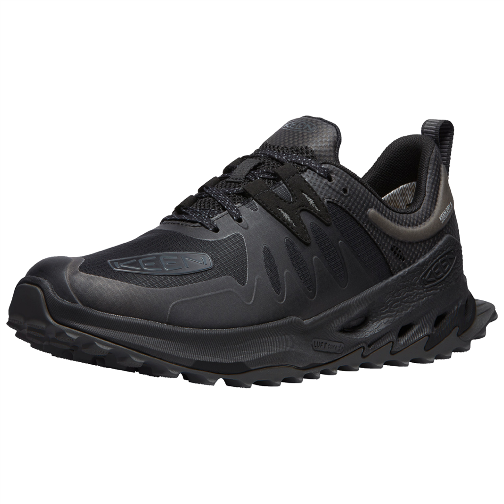 KEEN Herren Wander-/Trekkingschuhe tief M Zionic WP, Schwarz, aus atmungsaktivem Mesh von KEEN