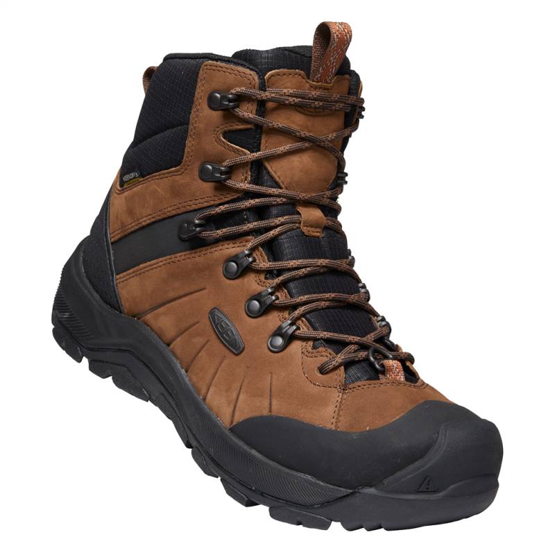 KEEN Herren Winterschuhe M Revel IV Mid Polar, Braun, aus wasserdichtem Leder von KEEN