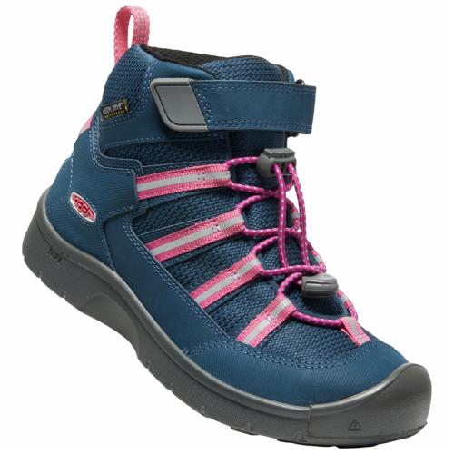 KEEN Wanderschuh Y Hikeport 2 Sport Mid WP - blau (Grösse: US-Y 4 (36)) von KEEN