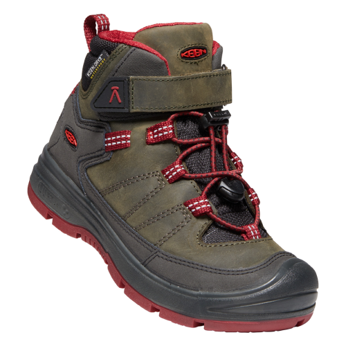 KEEN Wanderschuh Y Redwood Mid WP - grau (Grösse: US-Y 1) von KEEN