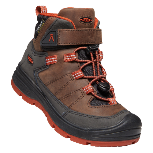 KEEN Wanderschuh Y Redwood Mid WP - braun (Grösse: US-Y 4) von KEEN