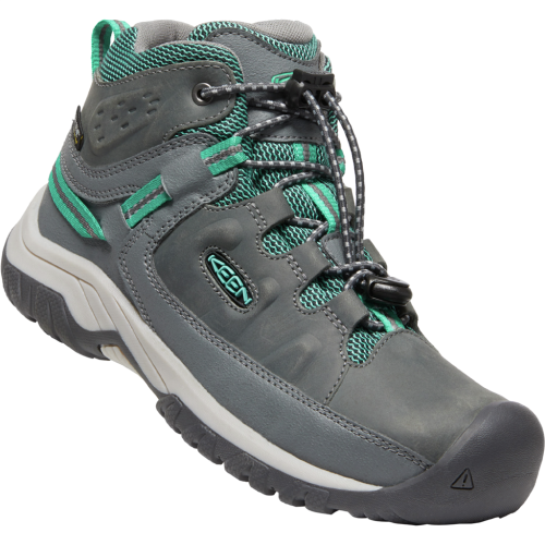 KEEN Wanderschuh Y Targhee Mid WP - grau (Grösse: US-Y 5 (37)) von KEEN