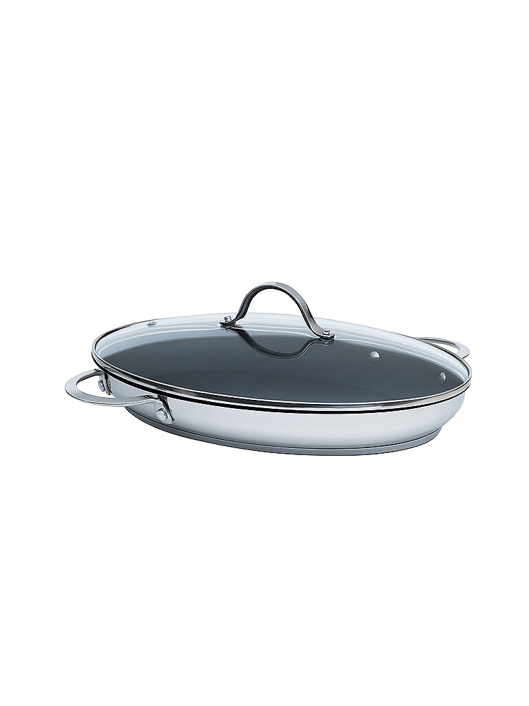 KELOMAT Perfekt Fischpfanne Induktion 38/26 mit Deckel silber KELOMAT Perfekt Fischpfanne Induktion 38/26 mit Deckel silber von KELOMAT