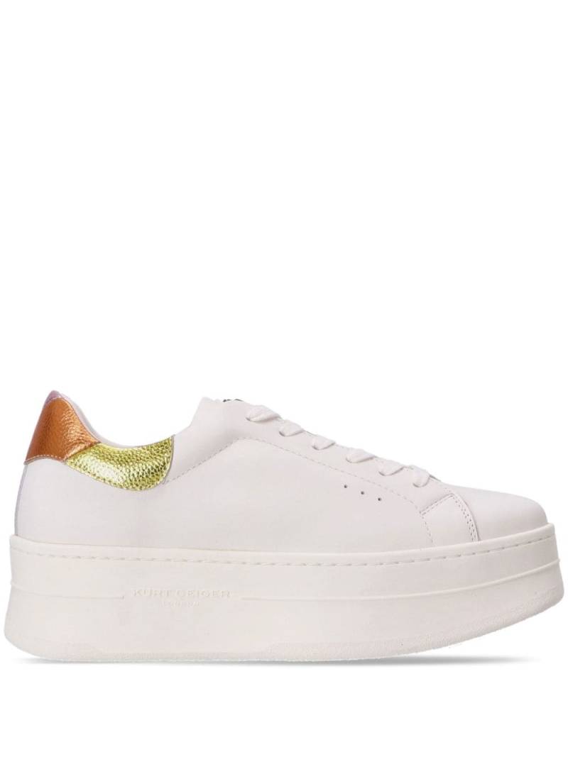 KG Kurt Geiger Laney Eagle leather sneakers - White von KG Kurt Geiger