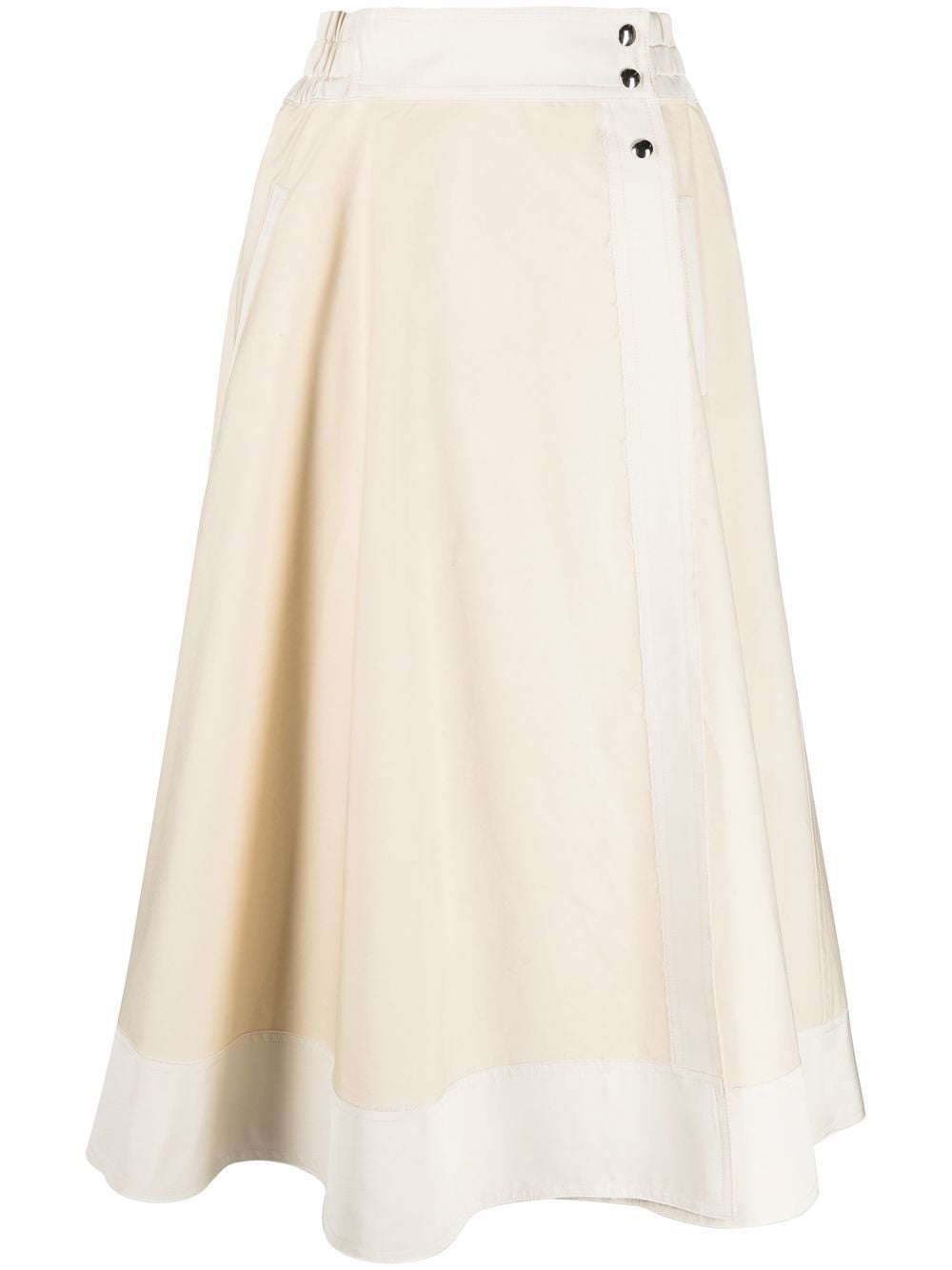 KHAITE A-line midi skirt - Neutrals von KHAITE