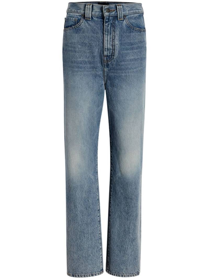 KHAITE Albi high-rise tapered jeans - Blue von KHAITE