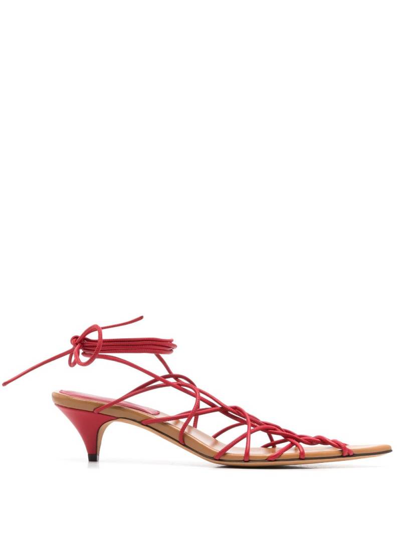 KHAITE Arden 45mm sandals - Red von KHAITE