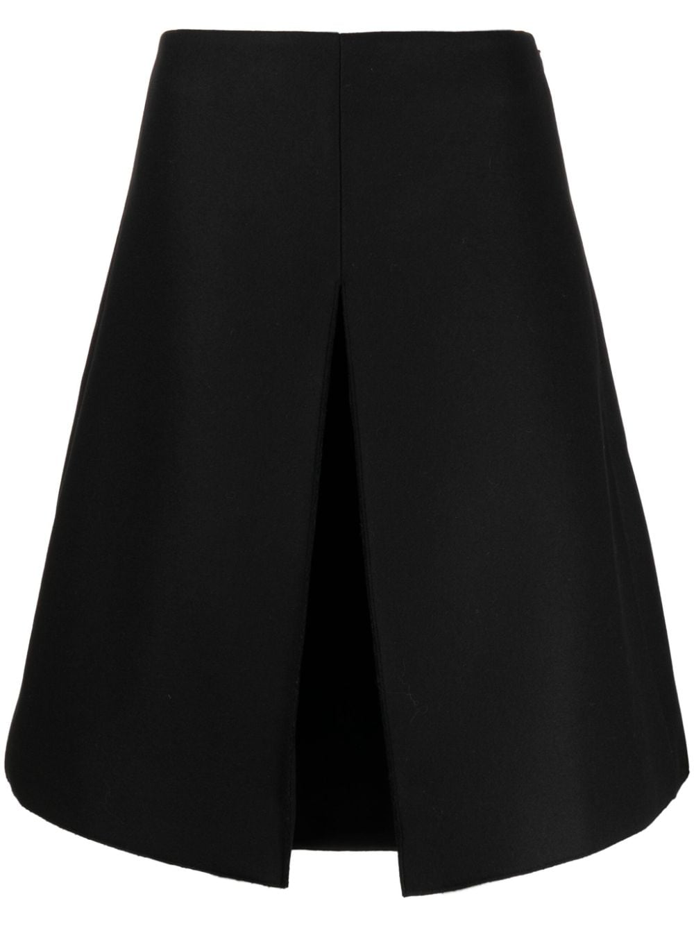 KHAITE Boris virgi wool blend skirt - Black von KHAITE