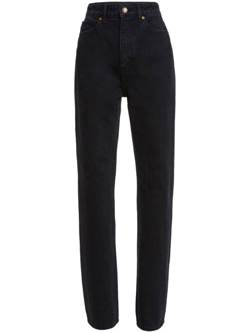 KHAITE Danielle straight-leg jeans - Black von KHAITE