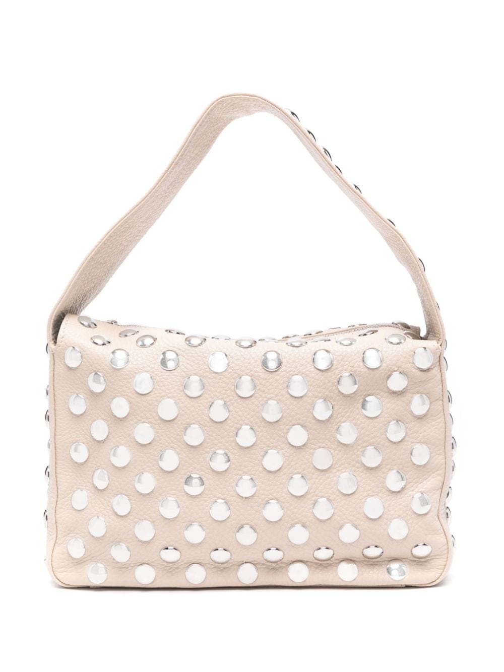 KHAITE Elena studded shoulder bag - Neutrals von KHAITE