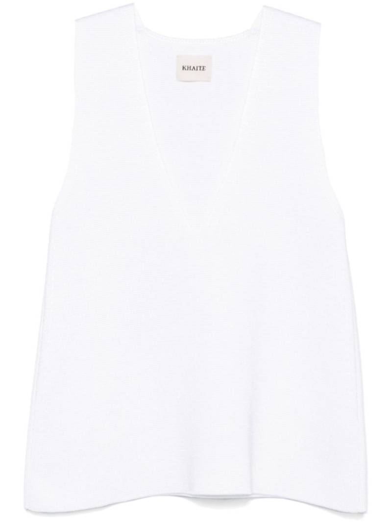 KHAITE Heidi top - White von KHAITE