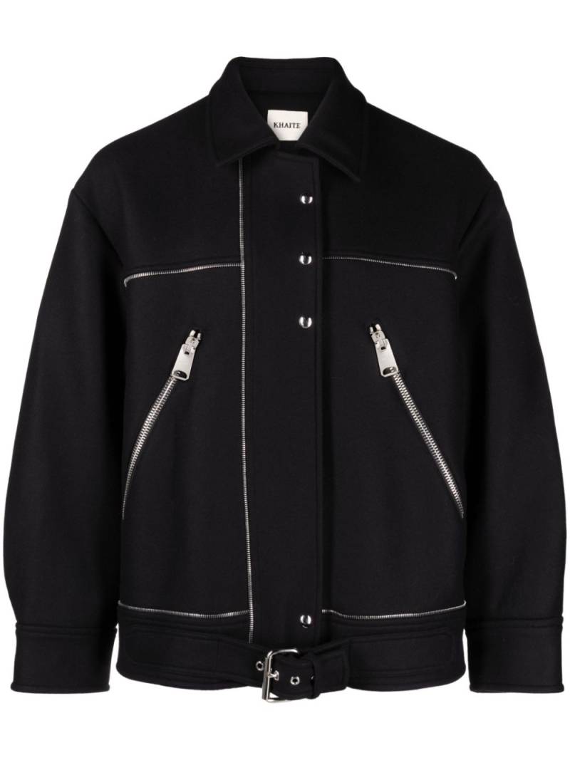 KHAITE The Herman wool-blend jacket - Black von KHAITE