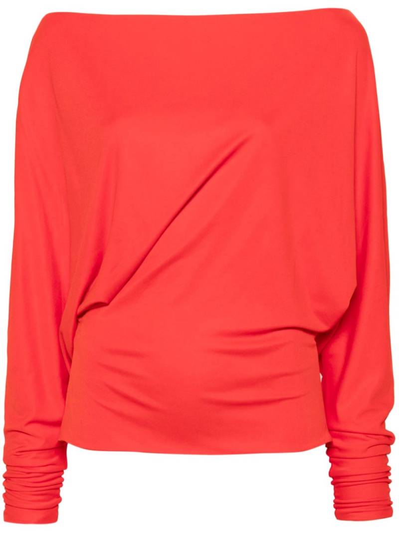 KHAITE Juno dolman-sleeve top - Red von KHAITE