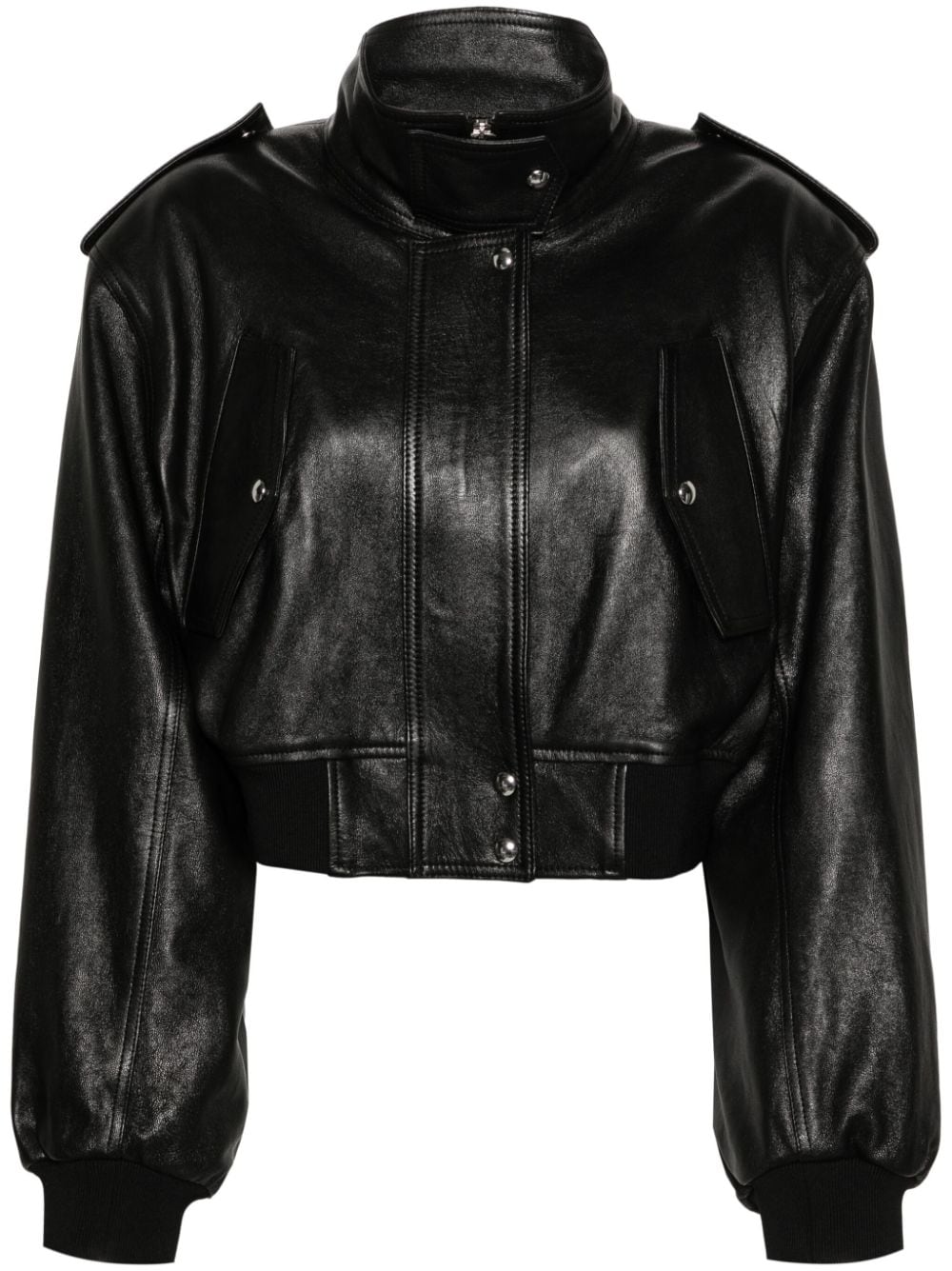 KHAITE Kember leather jacket - Black von KHAITE