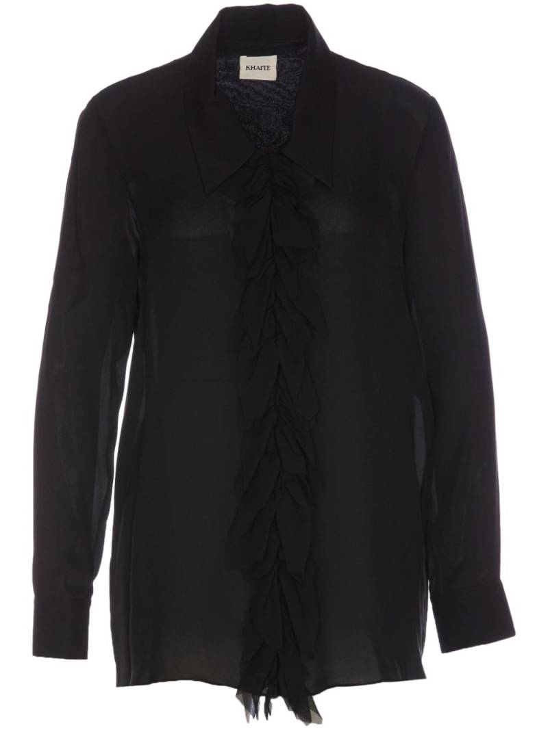 KHAITE Luka shirt - Black von KHAITE