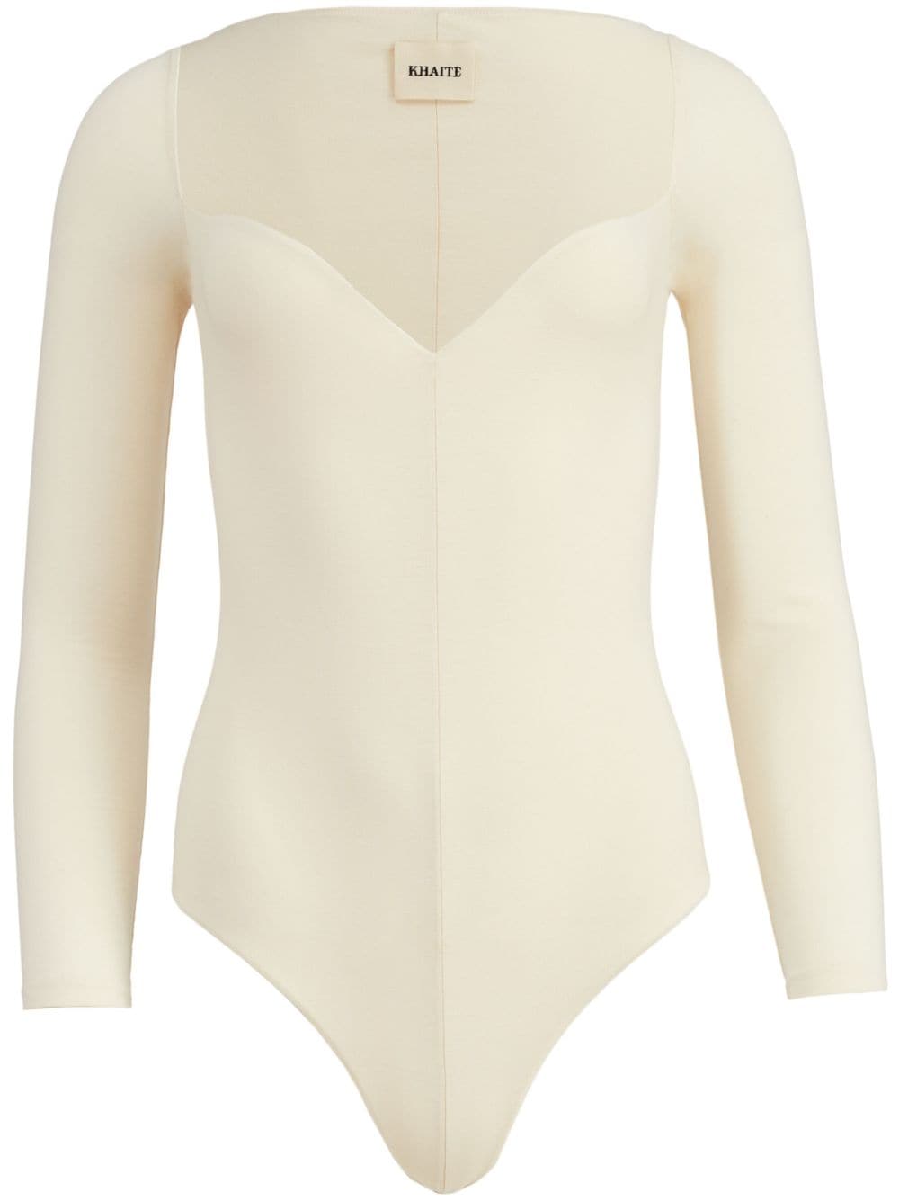 KHAITE Mara long-sleeve bodysuit - Neutrals von KHAITE