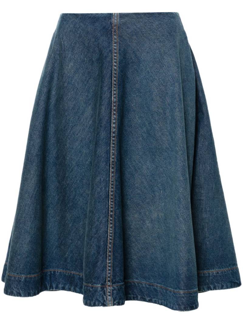 KHAITE Renta denim skirt - Blue von KHAITE