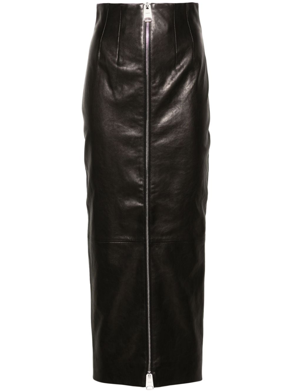 KHAITE Ruddy leather maxi skirt - Black von KHAITE