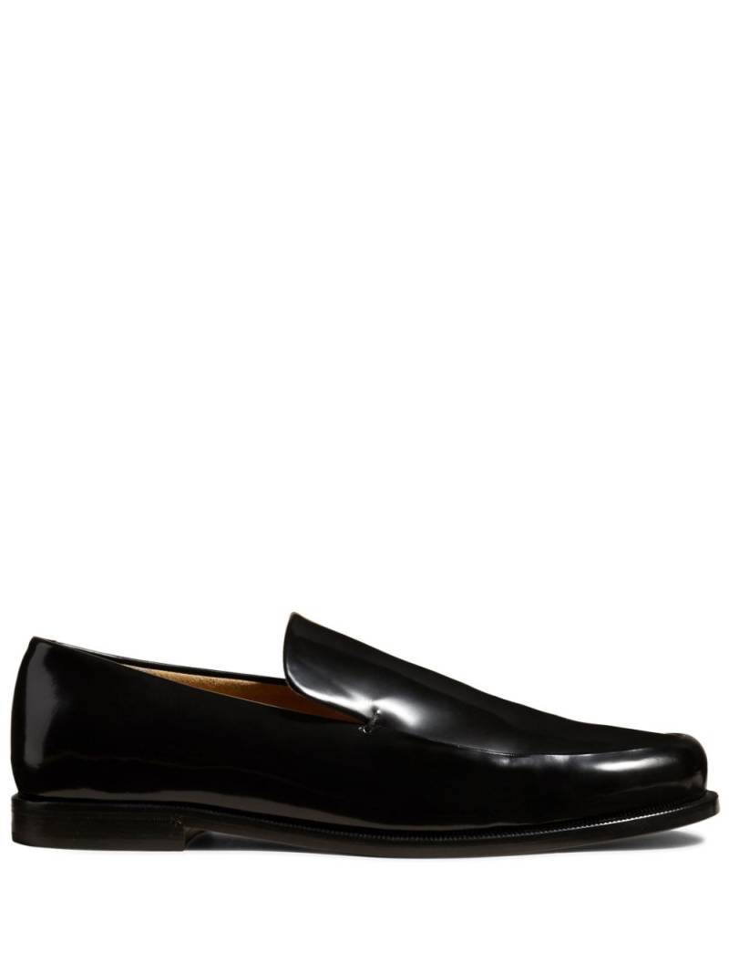 KHAITE The Alessio leather loafers - Black von KHAITE