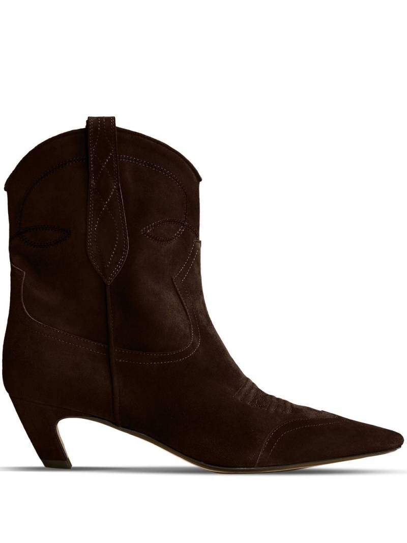 KHAITE The Dallas ankle boots - Brown von KHAITE