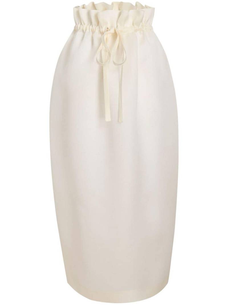 KHAITE The Ember silk skirt - White von KHAITE