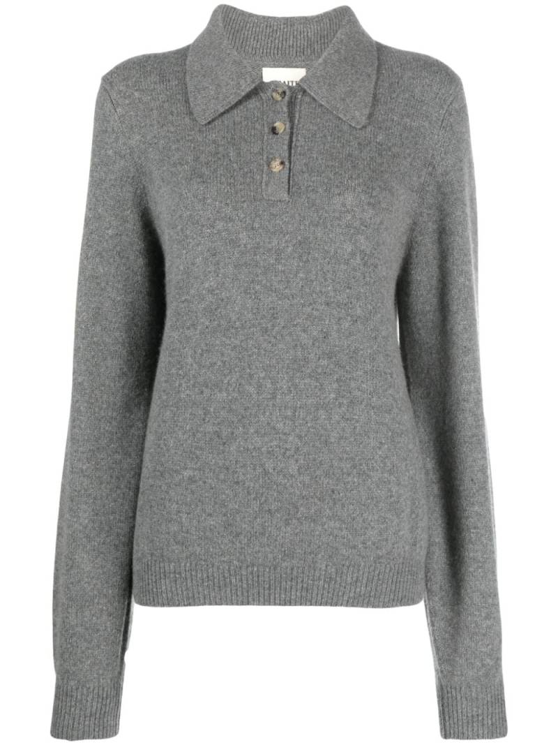 KHAITE The Joey polo jumper - Grey von KHAITE