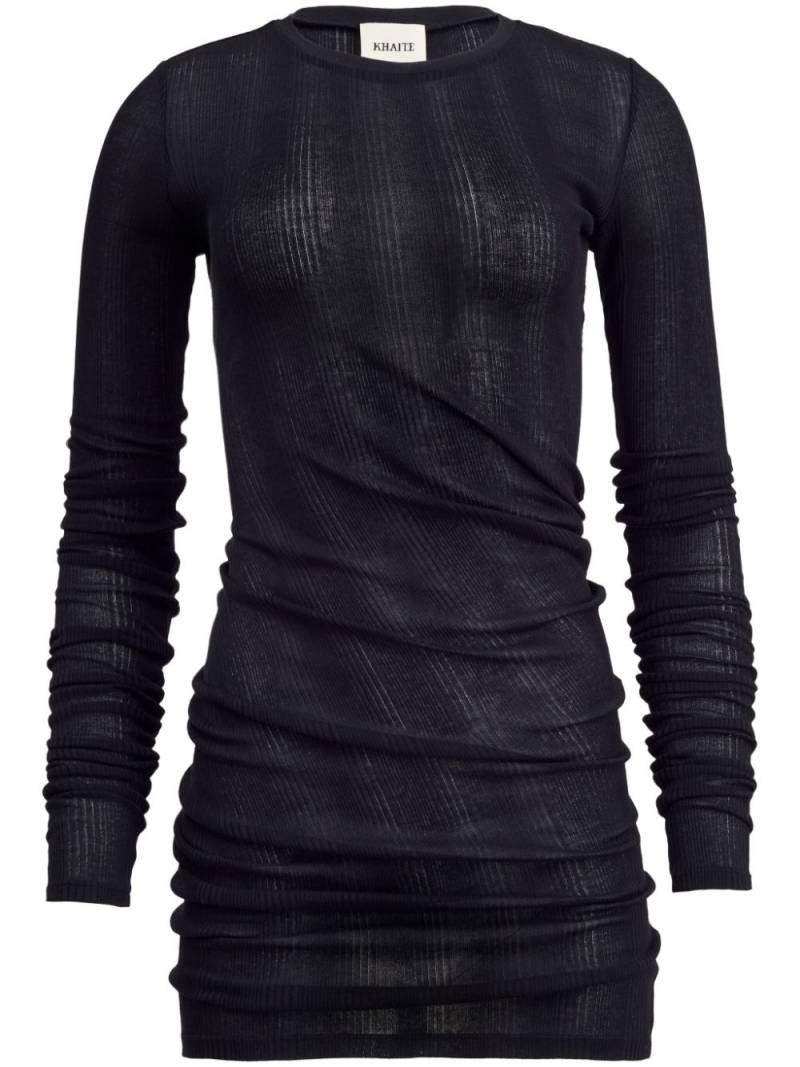 KHAITE The Lenora ribbed T-shirt - Black von KHAITE