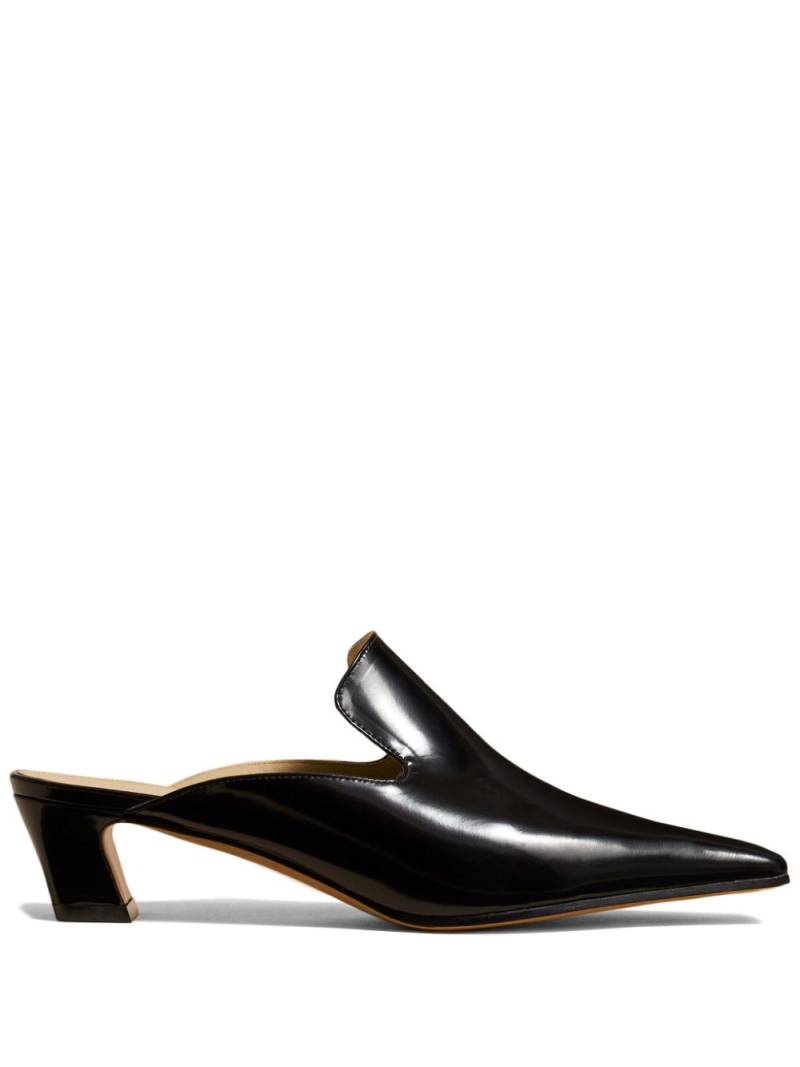 KHAITE The Marfa leather mules - Black von KHAITE