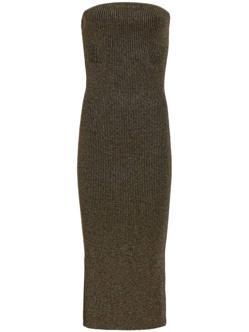 KHAITE The Rumer ribbed-knit midi dress - Green von KHAITE