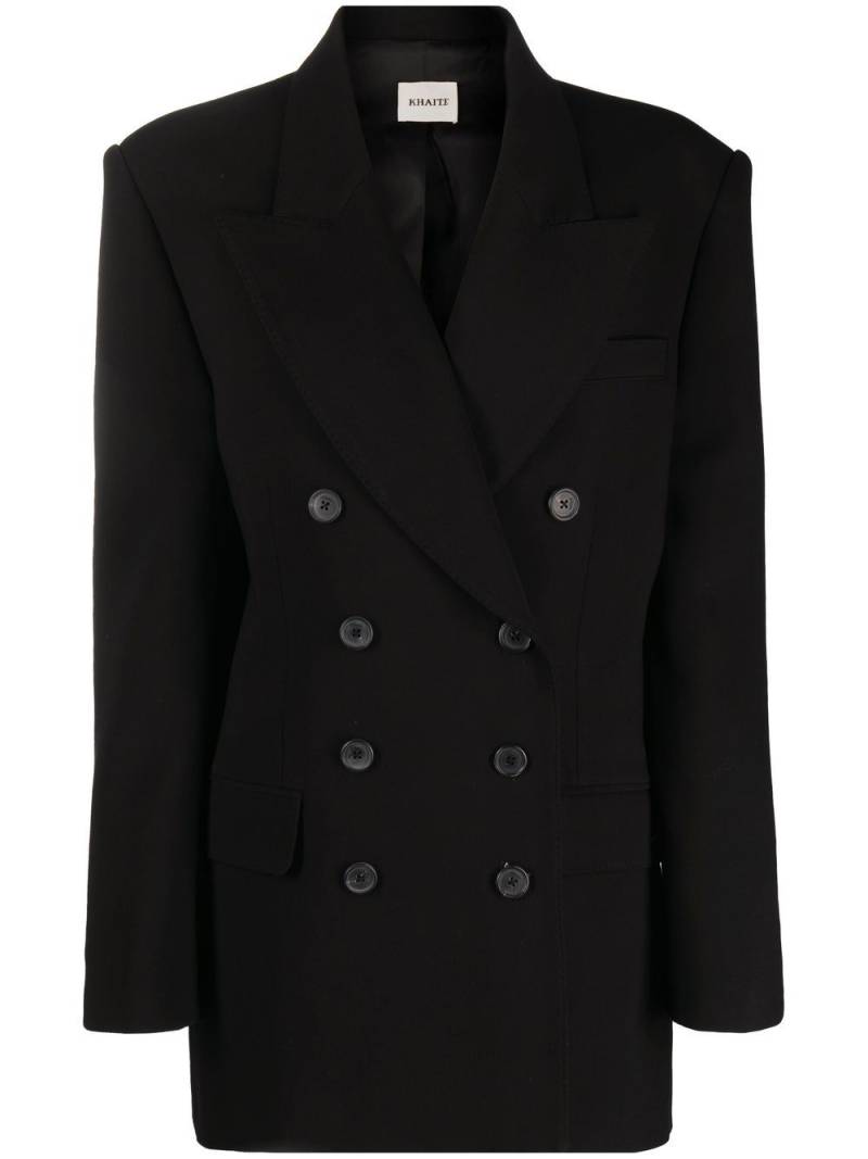 KHAITE The Tanner double-breasted blazer - Black von KHAITE