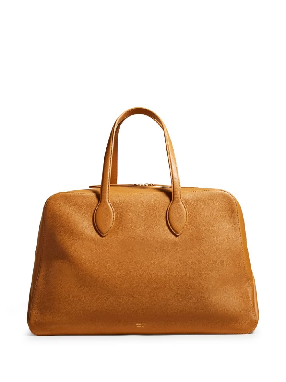 KHAITE large Maeve leather weekender bag - Orange von KHAITE