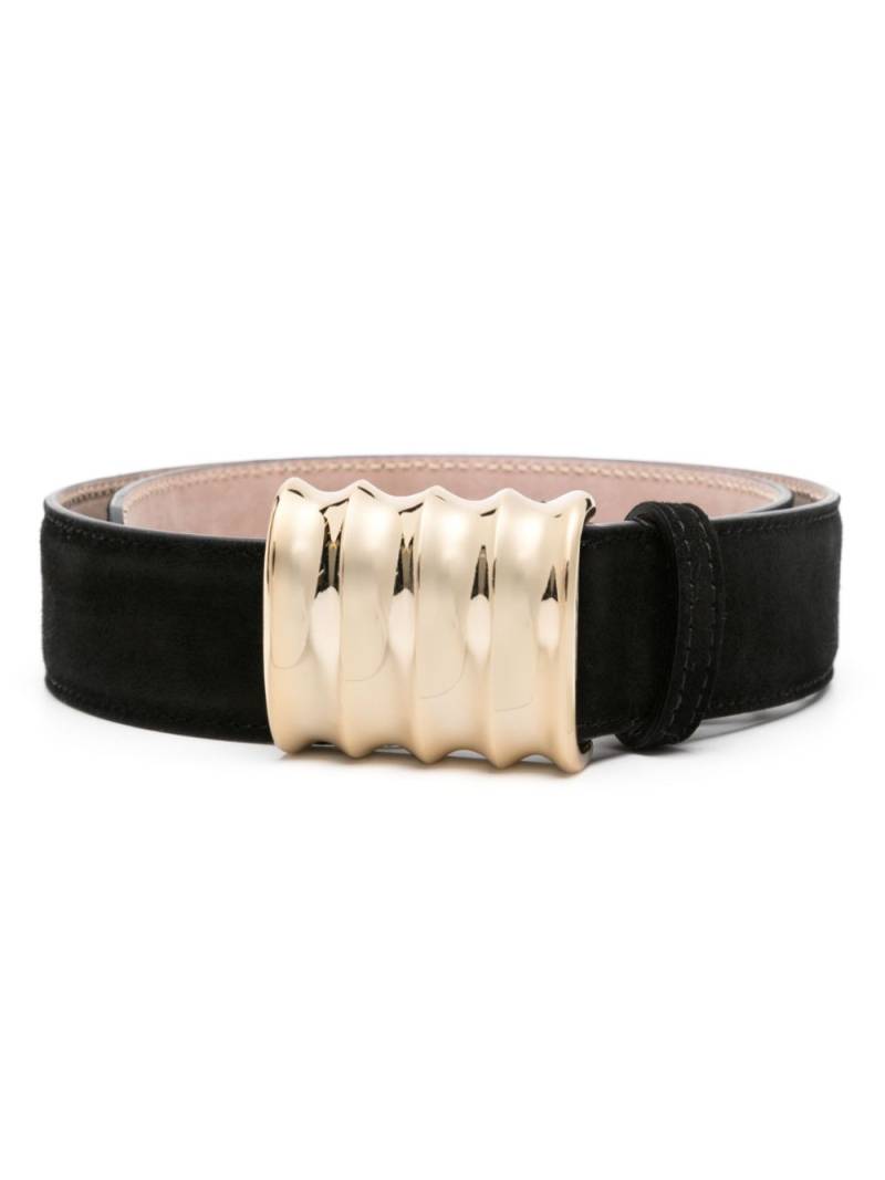 KHAITE medium Julius suede belt - Black von KHAITE