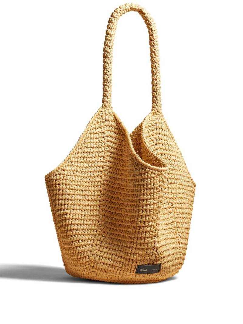 KHAITE medium Lotus raffia tote bag - Neutrals von KHAITE